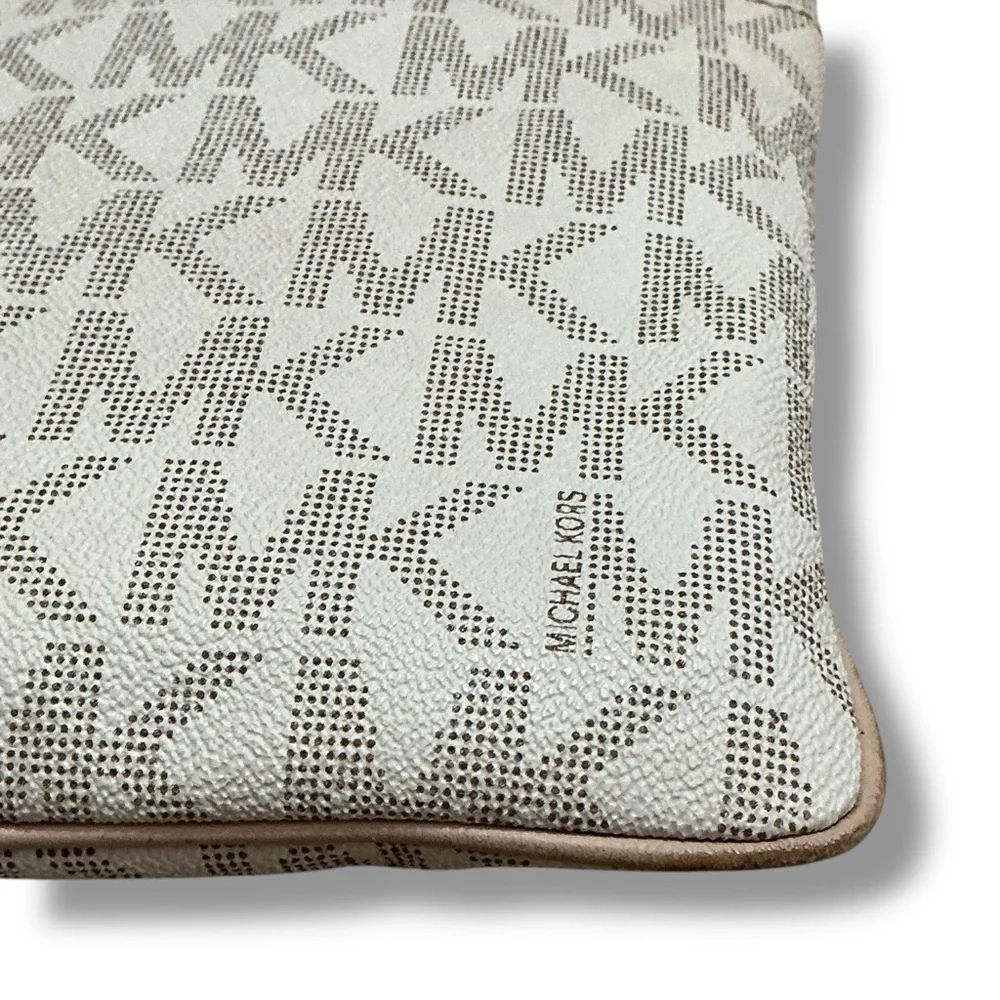MICHAEL Michael Kors Monogram White & Beige Purse Crossbody Bag